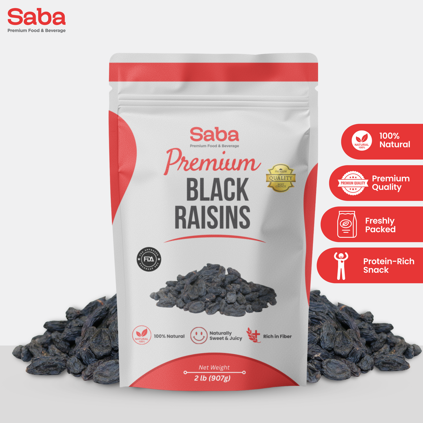 Premium BLACK RAISINS