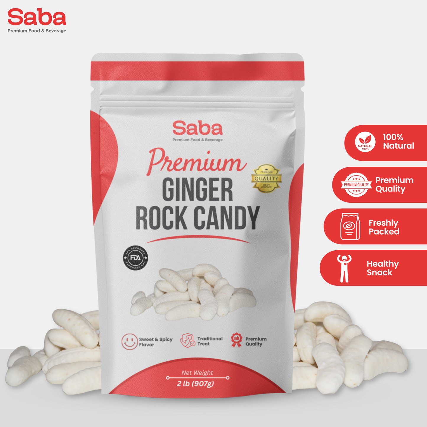 GINGER ROCK CANDY