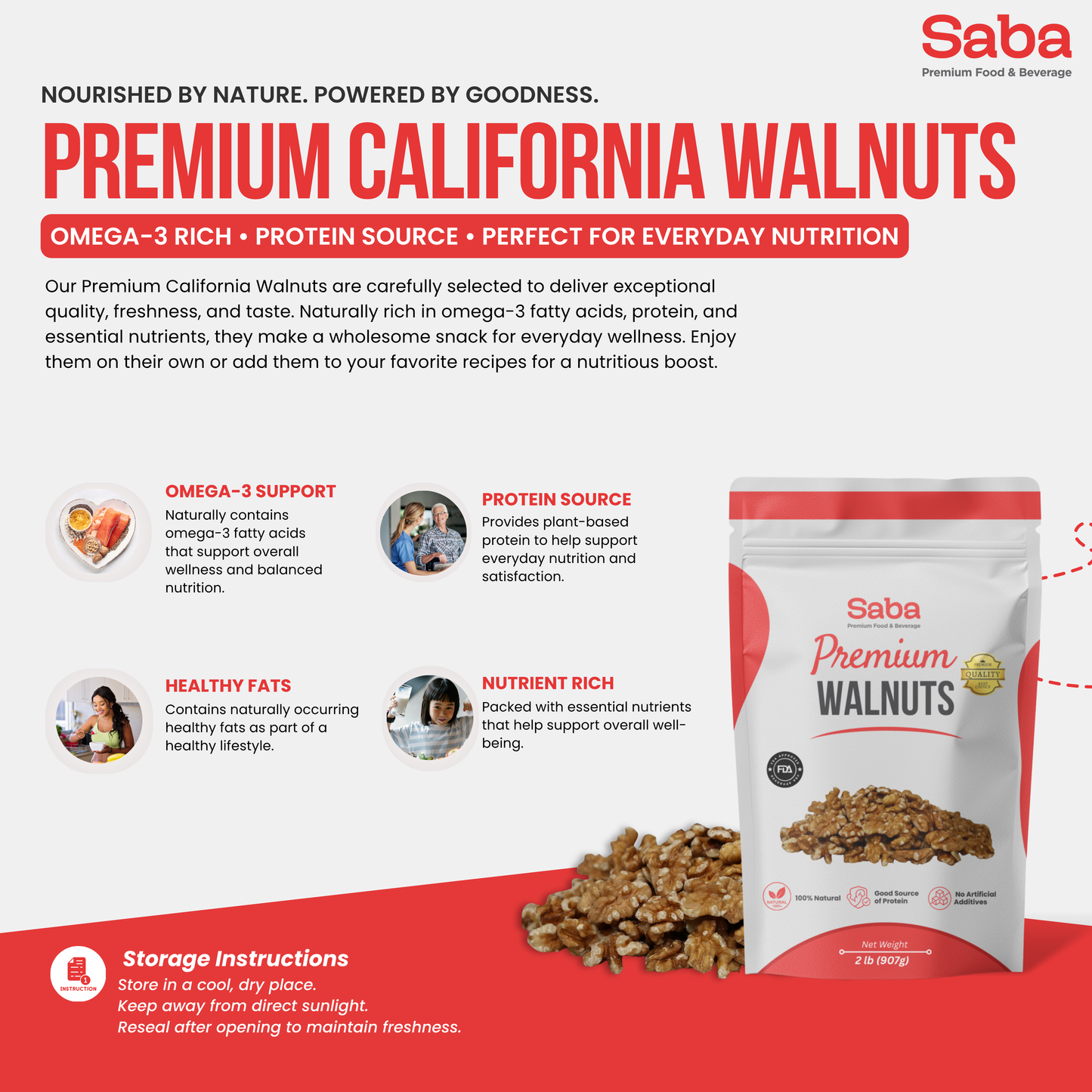 Premium Walnuts (without shell )