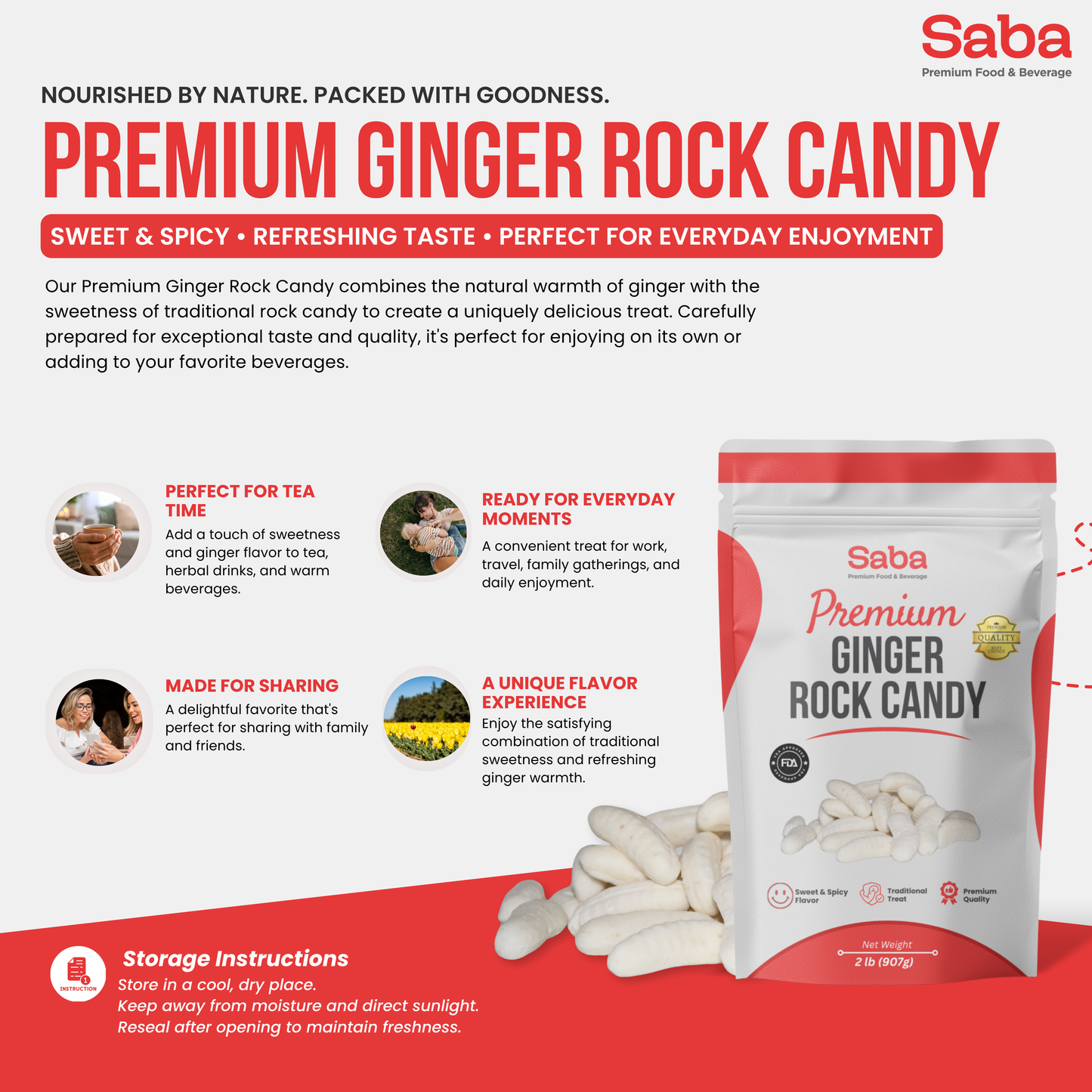 GINGER ROCK CANDY