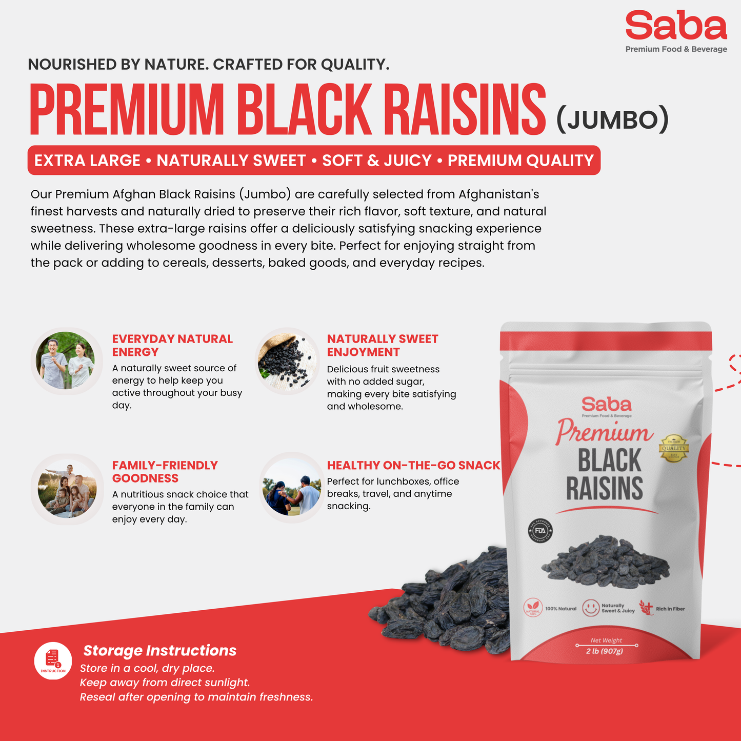 Premium BLACK RAISINS