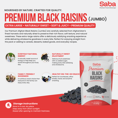 Premium BLACK RAISINS
