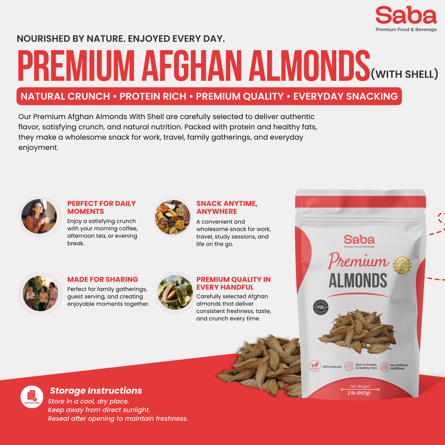 Premium Almonds with shell