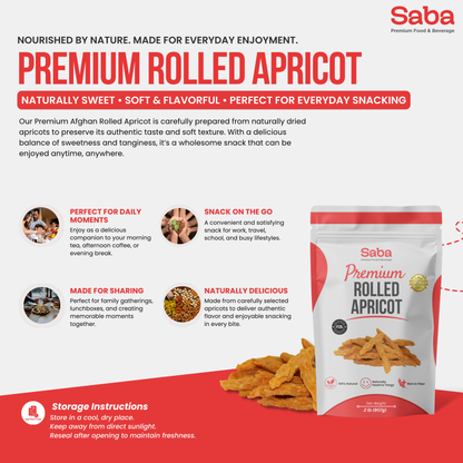 Premium Rolled Apricot