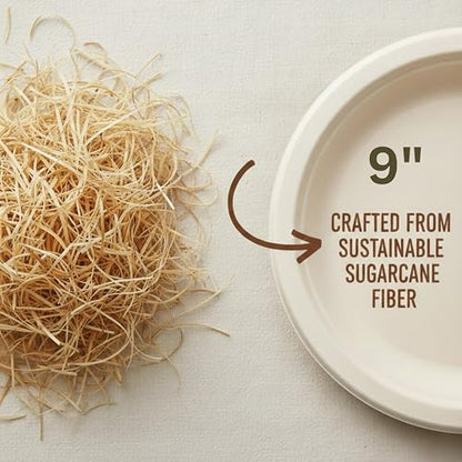 9 inch Compostable Plates