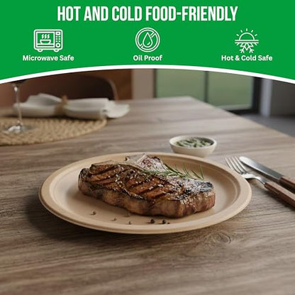 9 inch Compostable Plates
