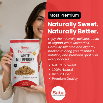 Premium WHITE MULBERRIES